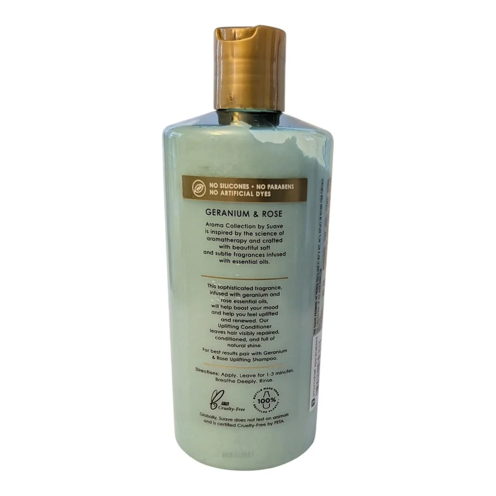 Suave Aroma Collection Uplifting Conditioner Geranium‎ Rose Damaged Hair 13.5 oz